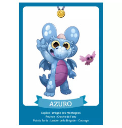 Jeu de cartes Azuro la Bataille des Dragons AUZOU