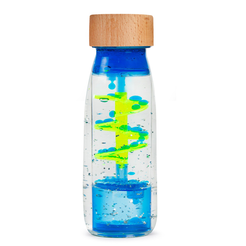 Bouteille sensorielle Move Spiral Blue PETIT BOUM