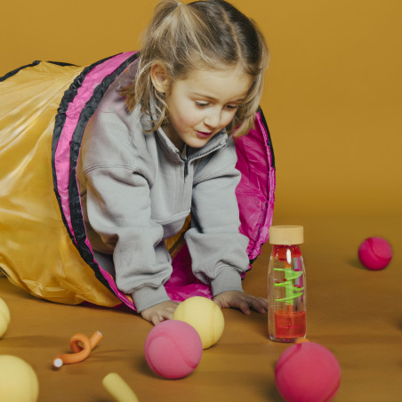 Bouteille sensorielle Move Spiral Pink PETIT BOUM