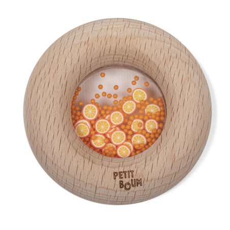 Hochet sensoriel Sensory Donut Oranges PETIT BOUM