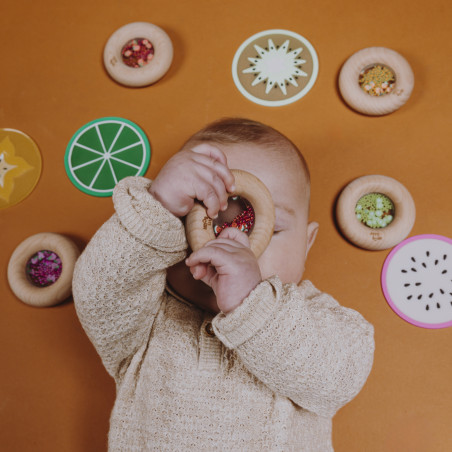 Hochet sensoriel Sensory Donut Pastèques PETIT BOUM