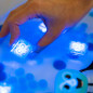 4 cubes lumineux pour le bain Blair GLO PALS, Bleu