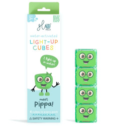 4 cubes lumineux pour le bain Pippa GLO PALS, Vert