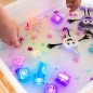 4 cubes lumineux pour le bain Lila GLO PALS, Violet