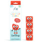 4 cubes lumineux pour le bain Sammy GLO PALS, Rouge