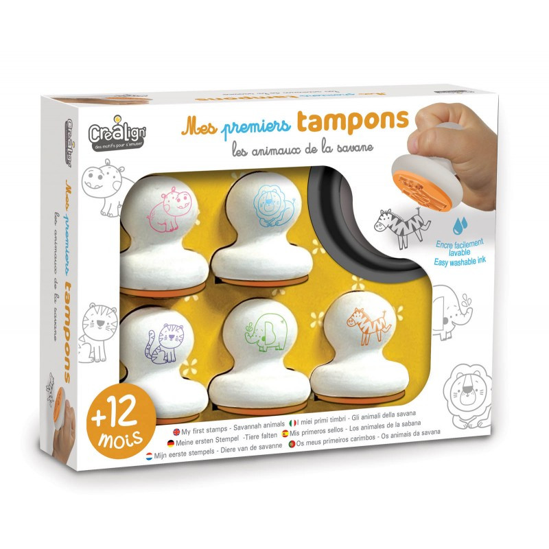 Mes premiers Tampons Animaux de la Savane CREA LIGN