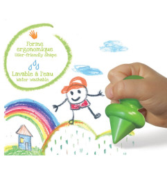 Mes premiers Crayons ergonomiques x 6 CREA LIGN