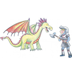 Tampons Chevaliers et Dragons CREA LIGN