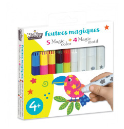 Boîte de 9 feutres magiques CREA LIGN