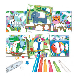 Coloriage Magique CREA LIGN, Les Animocolo