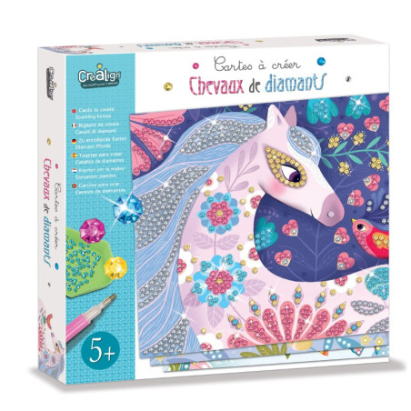Cartes à créer CREA LIGN, Chevaux de Diamants