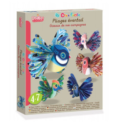 Pliages éventails Oiseaux de nos Campagnes CREA LIGN