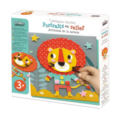 Portraits en Relief Animaux de la Savane CREA LIGN