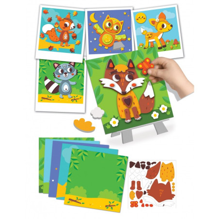 Portraits en Relief Animaux de la Forêt CREA LIGN