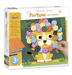 Tableaux Feutrine Dans la Savane CREA LIGN