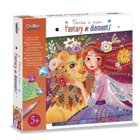 Cartes à créer Fantasy de Diamants CREA LIGN
