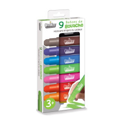 Boîte de 9 crayons gras effet gouache CREA LIGN