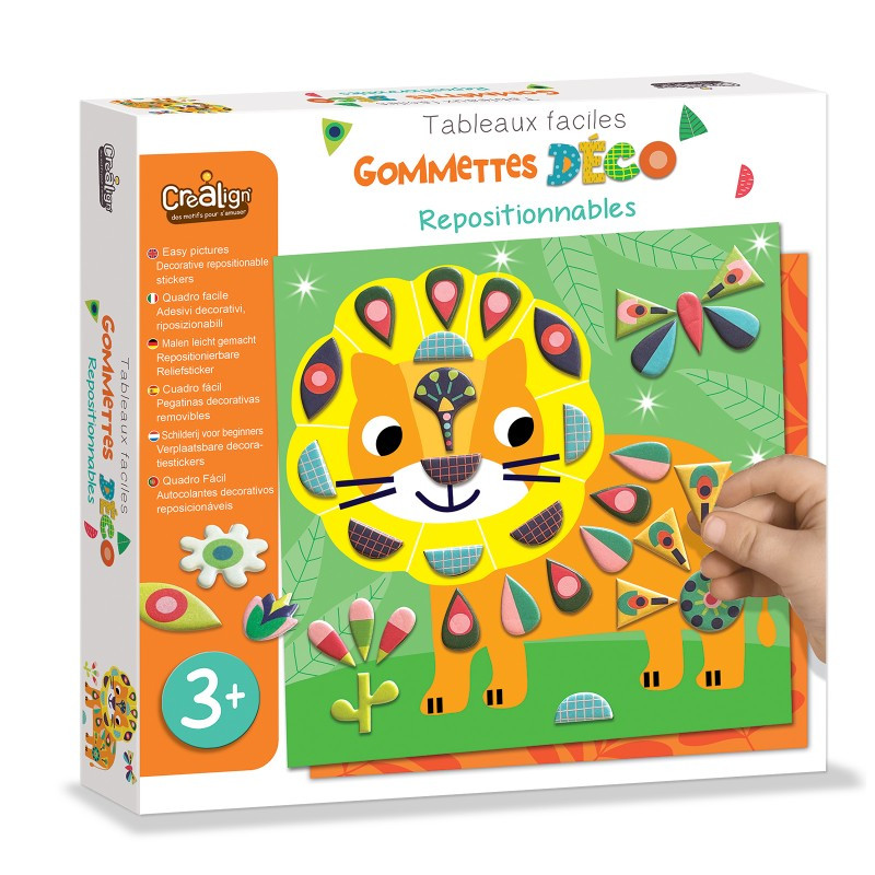 Coffret Gommettes Repositionnables Dans ma Savane CREA LIGN