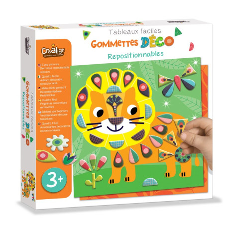 Coffret Gommettes Repositionnables Dans ma Savane CREA LIGN
