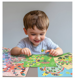 Coffret Gommettes Repositionnables Dans ma Savane CREA LIGN