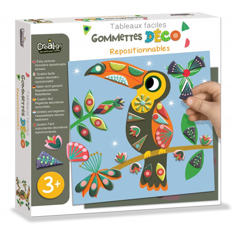 Coffret Gommettes Repositionnables Dans mon Arbre CREA LIGN