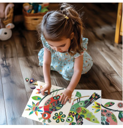 Coffret Gommettes Repositionnables Dans mon Arbre CREA LIGN