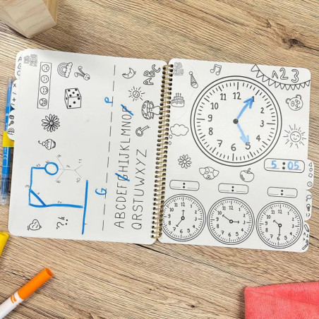 Carnet d'activités effaçable à l'infini LES DROLES DE BOUILLES