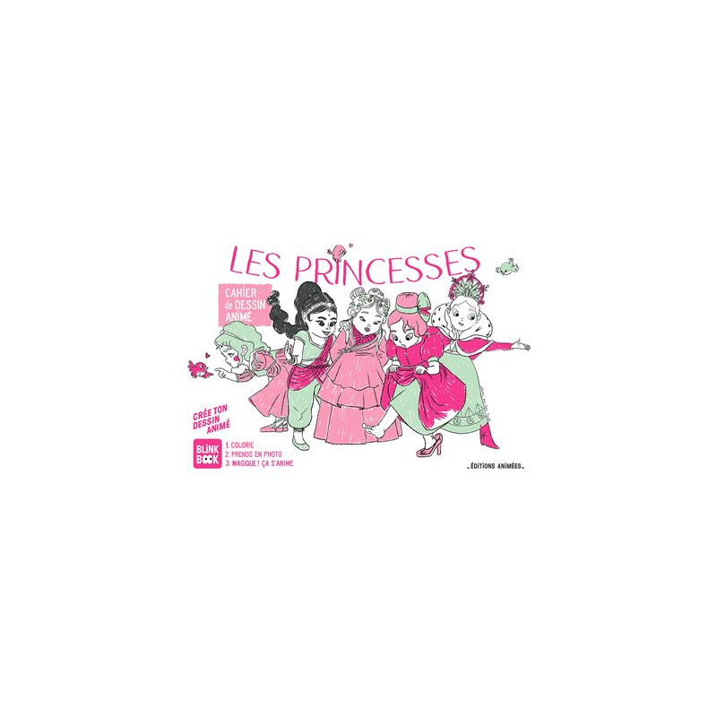 Cahier de dessin à animer Les Princesses EDITIONS ANIMEES