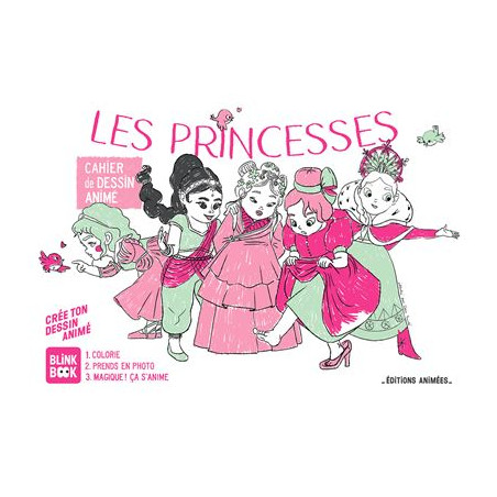 Cahier de dessin à animer Les Princesses EDITIONS ANIMEES
