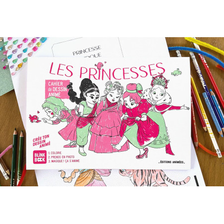 Cahier de dessin à animer Les Princesses EDITIONS ANIMEES